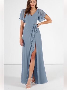 Azazie Imogen steel blue A14
